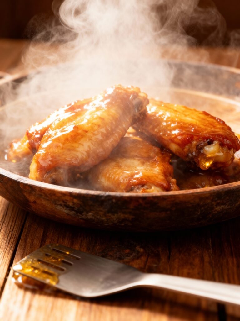 Honey-Glazed Crispy Chicken Wings