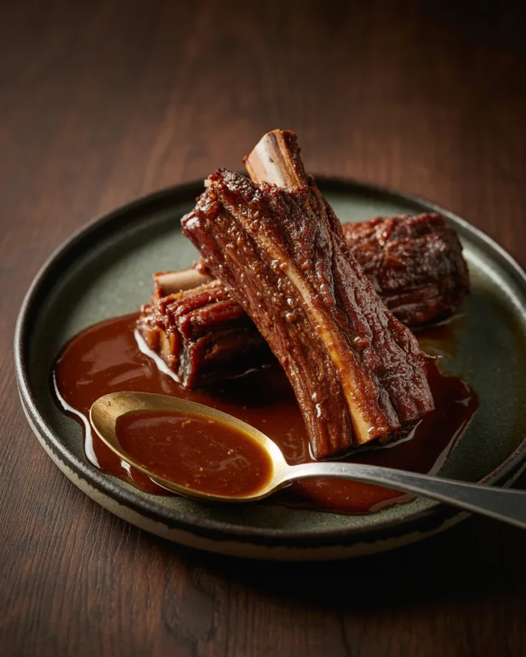Slow Beef Short Ribs in Tallow Fall Apart Tender